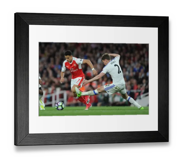 Framed Print : Intense Face-Off: Alexis Sanchez vs. Billy Jones - Premier League Battle Framed Print : Intense Face-Off: Alexis Sanchez vs. Billy Jones - Premier League Battle