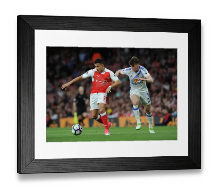 Framed Print : Intense Face-Off: Alexis Sanchez vs. Billy Jones - Premier League Battle Framed Print : Intense Face-Off: Alexis Sanchez vs. Billy Jones - Premier League Battle