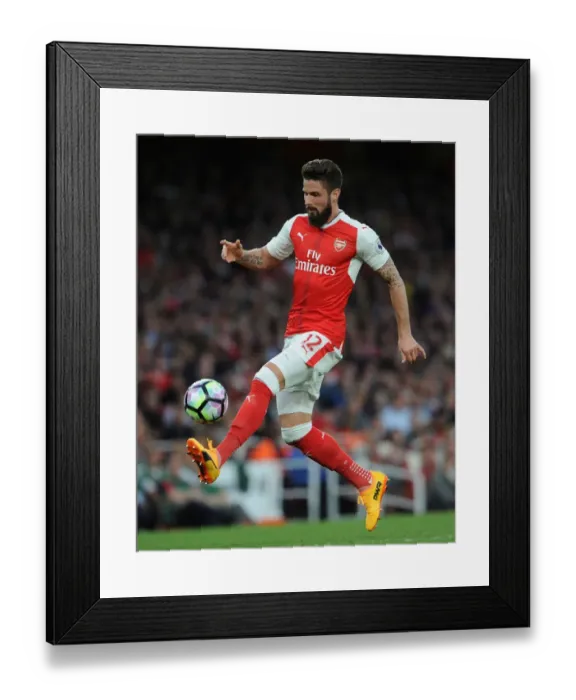 Framed Print : Olivier Giroud in Action: Arsenal vs. Sunderland (2016-17) Framed Print : Olivier Giroud in Action: Arsenal vs. Sunderland (2016-17)
