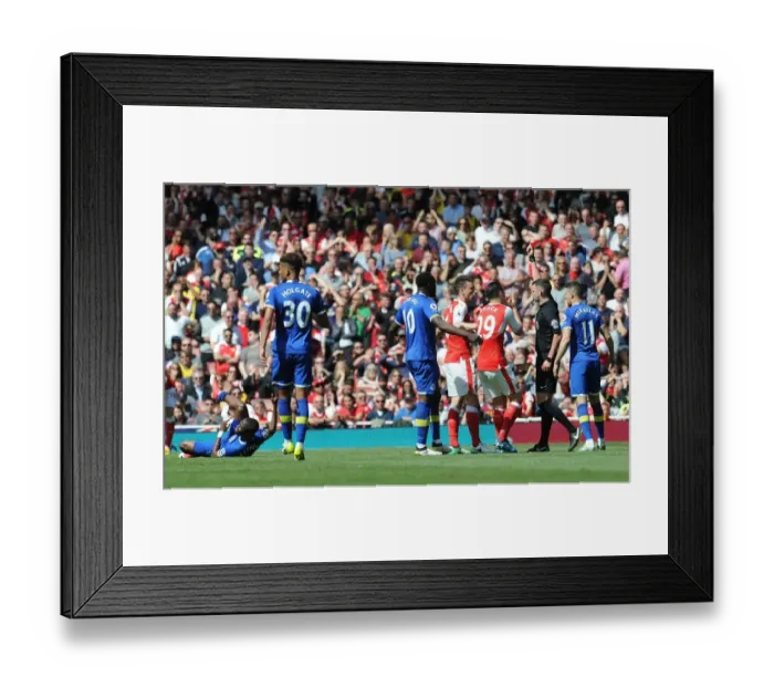 Framed Print : Arsenal's Koscielny Sent Off by Oliver in Intense Arsenal v Everton Clash (2016-17) Framed Print : Arsenal's Koscielny Sent Off by Oliver in Intense Arsenal v Everton Clash (2016-17)