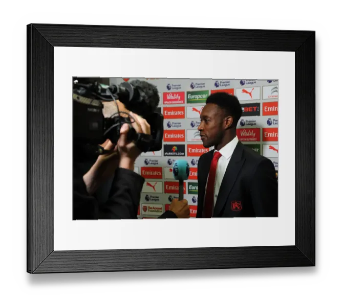 Framed Print : Danny Welbeck: Arsenal Forward's Pre-Match Interview Ahead of Arsenal vs Everton (2016-17) Framed Print : Danny Welbeck: Arsenal Forward's Pre-Match Interview Ahead of Arsenal vs Everton (2016-17)