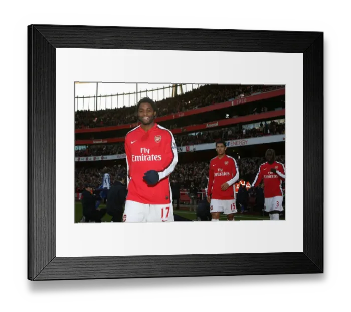 Framed Print : Alex Song's Victory: Arsenal 1-0 Wigan, Barclays Premier League, Emirates Stadium, London, December 2008