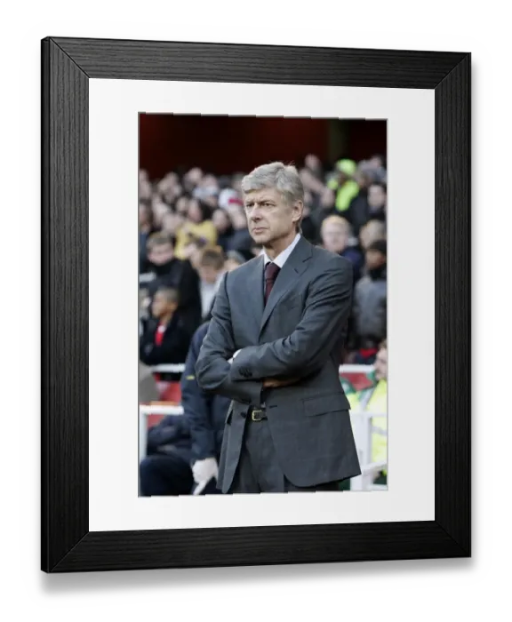 Framed Print : Arsene Wenger's Triumph: Arsenal's 1-0 Victory Over Wigan Athletic in the Barclays Premier League (December 6, 2008, Emirates Stadium)