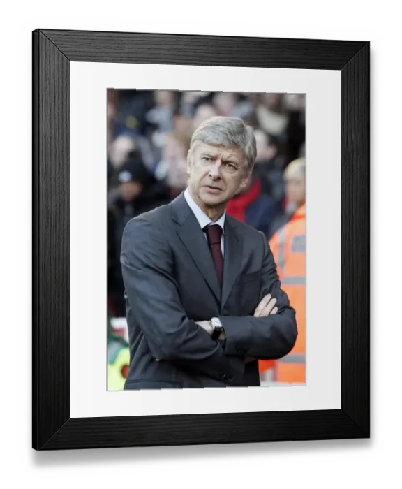 Framed Print : Arsene Wenger Celebrates Arsenal's Victory Over Wigan Athletic, Barclays Premier League, Emirates Stadium (December 6, 2008) Framed Print : Arsene Wenger Celebrates Arsenal's Victory Over Wigan Athletic, Barclays Premier League, Emirates Stadium (December 6, 2008)