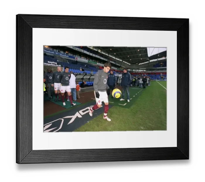 Framed Print : Cesc Fabregas (Arsenal). Bolton Wanderers 2: 0 Arsenal. FA Premiership Framed Print : Cesc Fabregas (Arsenal). Bolton Wanderers 2: 0 Arsenal. FA Premiership