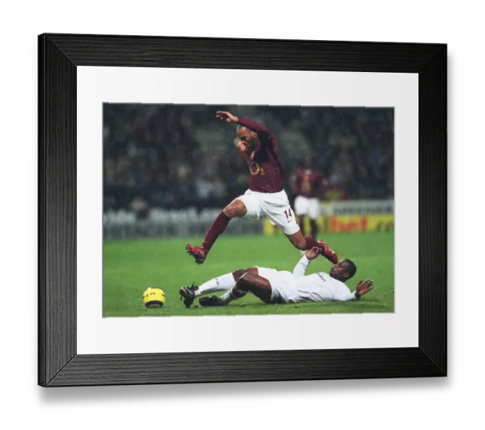 Framed Print : Thierry Henry's Dominant Display: Arsenal's 2-0 Victory over Bolton Wanderers, December 5, 2005