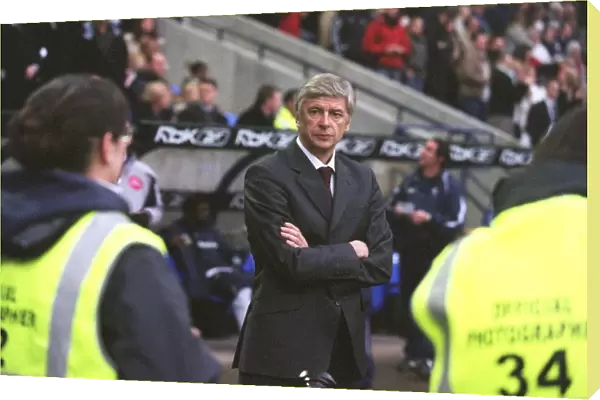 Arsene Wenger the Arsenal manager. Bolton Wanderers 2: 0 Arsenal. FA Premiership
