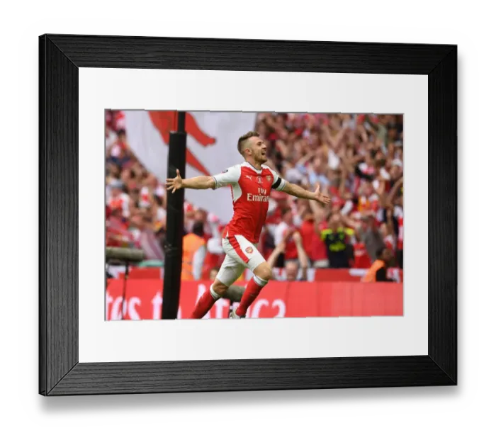 Framed Print : Arsenal's FA Cup Victory: Aaron Ramsey's Decisive Goal vs. Chelsea
