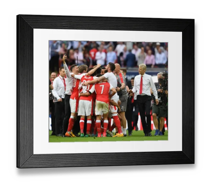Framed Print : Arsene Wenger and Arsenal Celebrate FA Cup Victory over Chelsea Framed Print : Arsene Wenger and Arsenal Celebrate FA Cup Victory over Chelsea