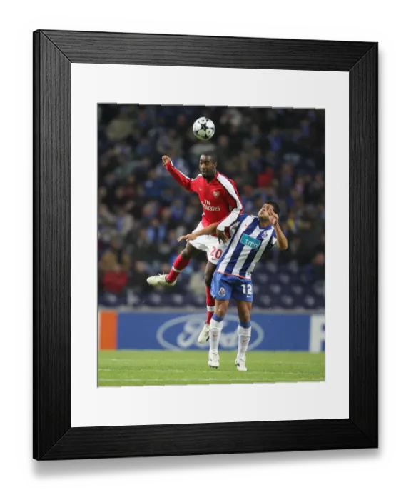 Framed Print : Johan Djourou (Arsenal) Hulk (FC Porto) Framed Print : Johan Djourou (Arsenal) Hulk (FC Porto)