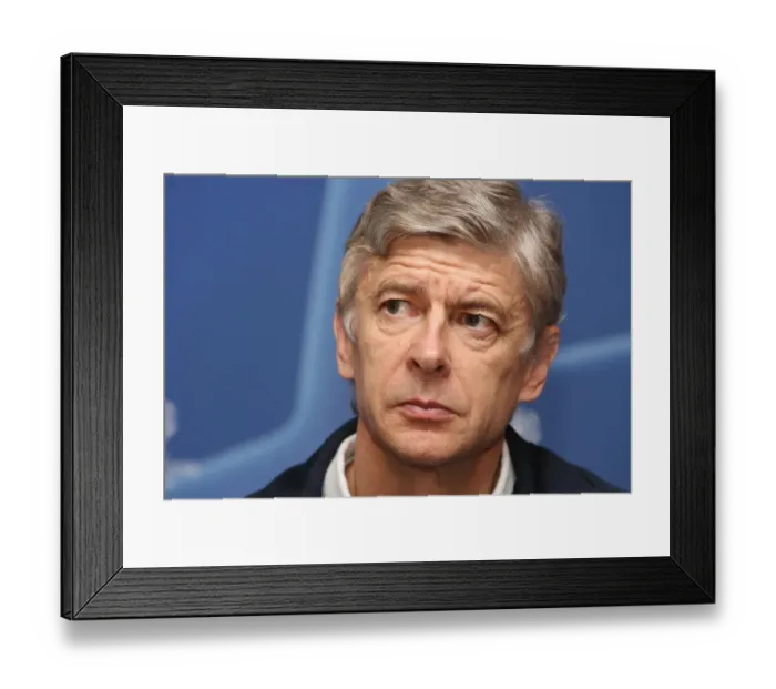 Framed Print : Arsene Wenger: Preparing for FC Porto Showdown in the UEFA Champions League, 2008 Framed Print : Arsene Wenger: Preparing for FC Porto Showdown in the UEFA Champions League, 2008