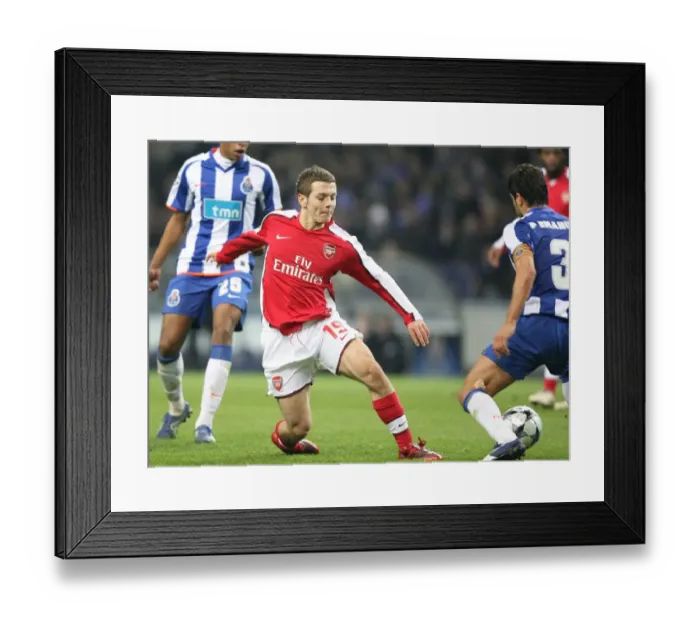 Framed Print : Jack Wilshere (Arsenal) Pedro Emanuel (FC Porto) Framed Print : Jack Wilshere (Arsenal) Pedro Emanuel (FC Porto)