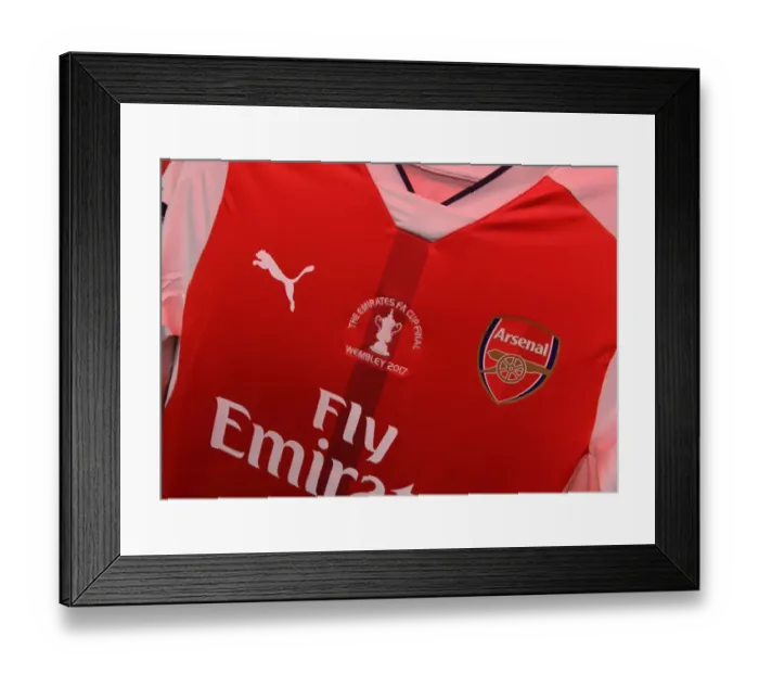 Framed Print : Arsenal FA Cup Final Shirt (2017) - Arsenal vs. Chelsea Framed Print : Arsenal FA Cup Final Shirt (2017) - Arsenal vs. Chelsea