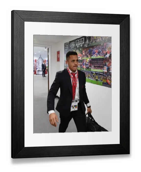 Framed Print : Alexis Sanchez's Arrival: Arsenal FC's FA Cup Final Showdown Against Chelsea