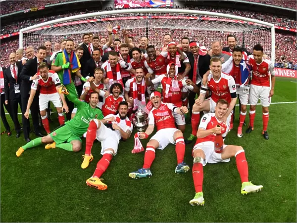 Arsenal's Triumph: FA Cup Victory Celebration vs. Chelsea, 2017
