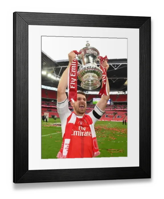 Framed Print : Aaron Ramsey's Triumphant FA Cup Victory Celebration: Arsenal Overpowers Chelsea Framed Print : Aaron Ramsey's Triumphant FA Cup Victory Celebration: Arsenal Overpowers Chelsea