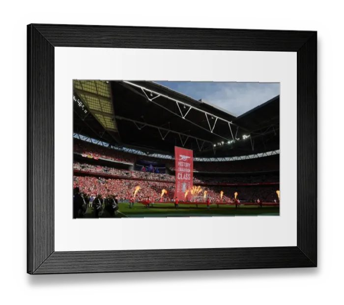Framed Print : Arsenal Fans Gather at Wembley Stadium for FA Cup Final Showdown Against Chelsea