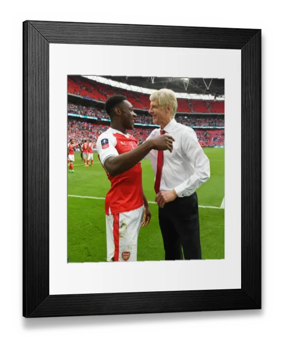 Framed Print : Arsenal's FA Cup Victory: Wenger and Welbeck Celebrate