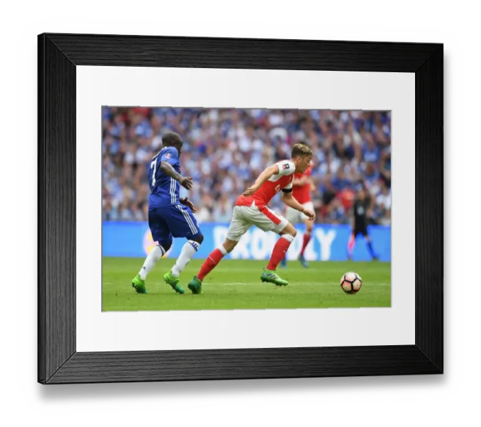 Framed Print : Clash of Midfield Maestros: Ozil vs. Kante - Arsenal v Chelsea FA Cup Final Framed Print : Clash of Midfield Maestros: Ozil vs. Kante - Arsenal v Chelsea FA Cup Final