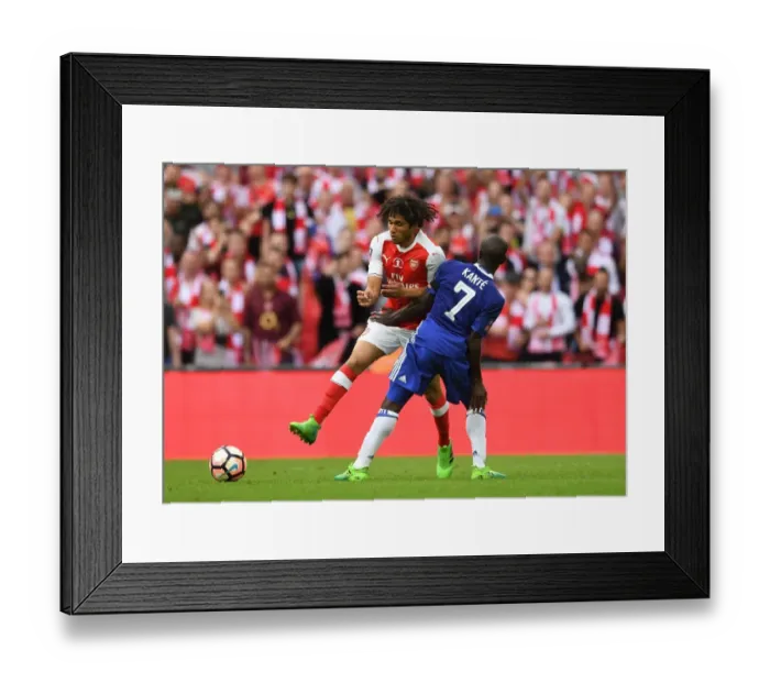 Framed Print : Clash of Midfield Titans: Elneny vs. Kante - Arsenal v Chelsea FA Cup Final Framed Print : Clash of Midfield Titans: Elneny vs. Kante - Arsenal v Chelsea FA Cup Final