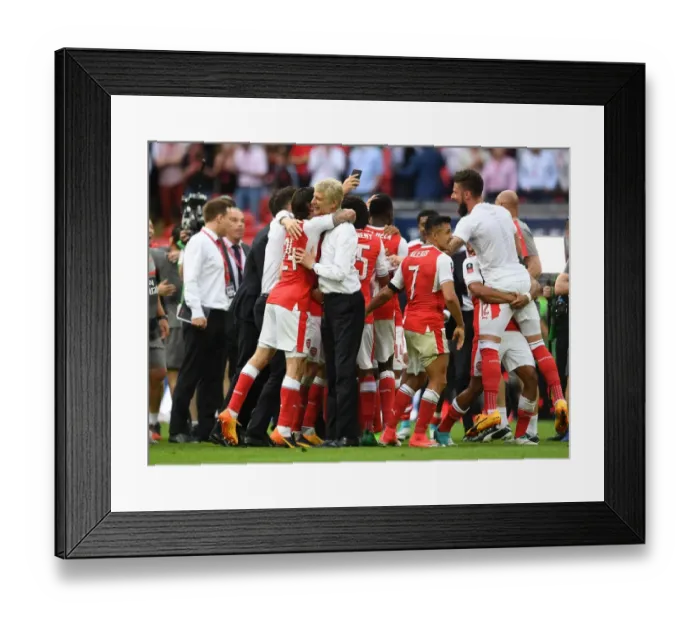 Framed Print : Arsene Wenger and Hector Bellerin: Celebrating Arsenal's FA Cup Victory over Chelsea Framed Print : Arsene Wenger and Hector Bellerin: Celebrating Arsenal's FA Cup Victory over Chelsea