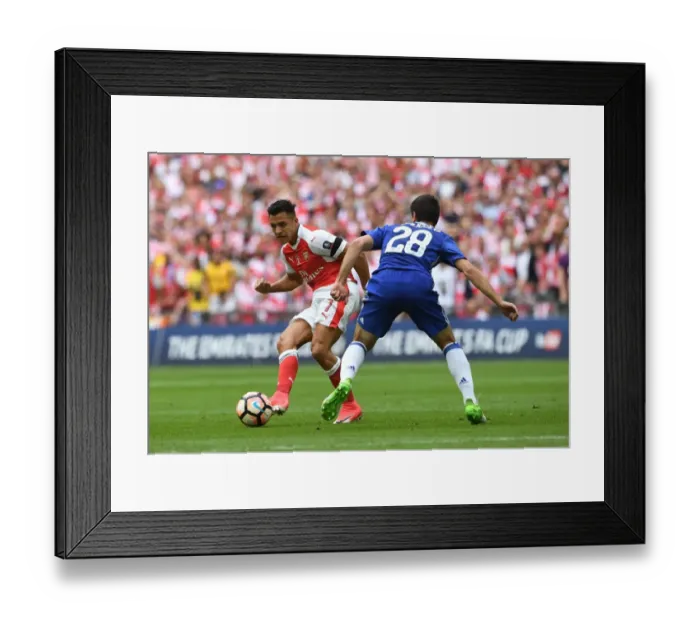 Framed Print : Clash at the Emirates: Sanchez vs. Azpilicueta in the FA Cup Final Framed Print : Clash at the Emirates: Sanchez vs. Azpilicueta in the FA Cup Final
