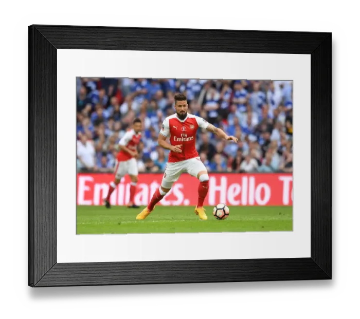 Framed Print : Arsenal's Olivier Giroud at the FA Cup Final Against Chelsea, London 2017 Framed Print : Arsenal's Olivier Giroud at the FA Cup Final Against Chelsea, London 2017