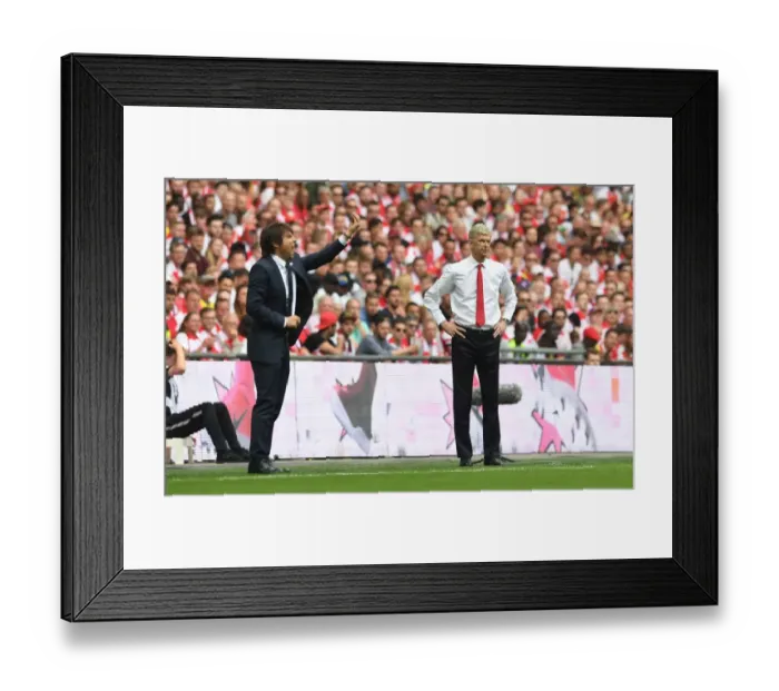Framed Print : Arsene Wenger at the 2017 FA Cup Final: Leading Arsenal Against Chelsea