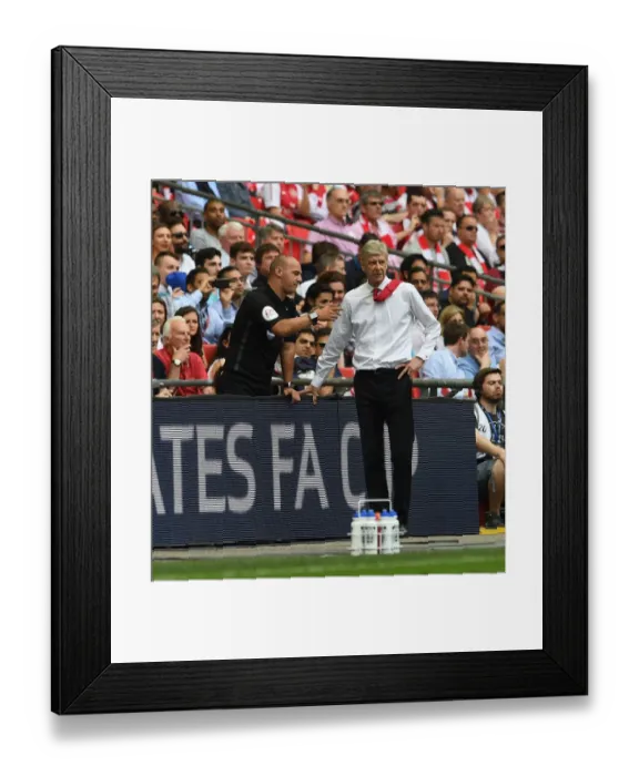 Framed Print : Arsene Wenger and Bobby Madley: A Moment at the FA Cup Final between Arsenal and Chelsea Framed Print : Arsene Wenger and Bobby Madley: A Moment at the FA Cup Final between Arsenal and Chelsea