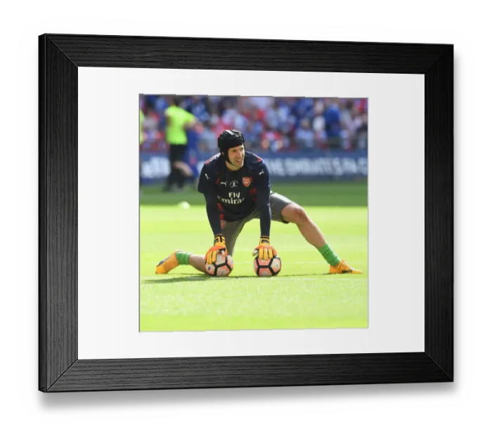 Framed Print : Arsenal's Petr Cech Prepares for FA Cup Final Showdown Against Chelsea
