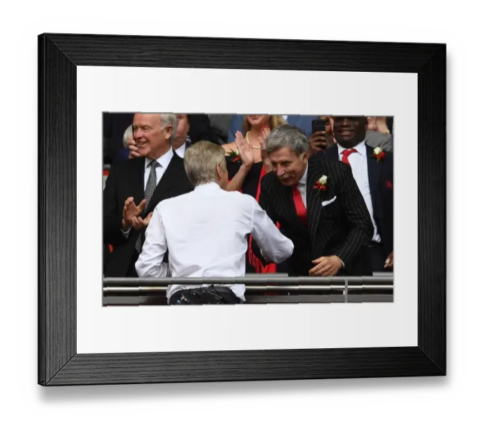 Framed Print : Arsenal FC: Wenger and Kroenke Celebrate FA Cup Victory after Arsenal v Chelsea
