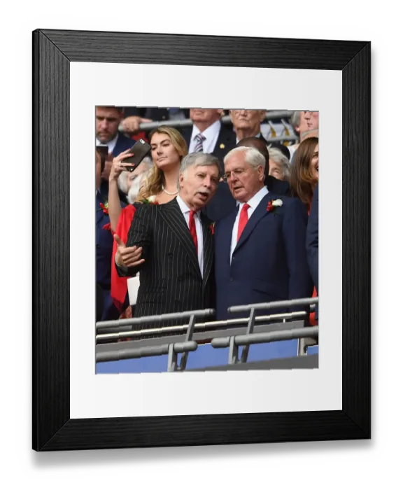 Framed Print : Arsenal FC: Kroenke and Keswick Before the FA Cup Final vs Chelsea