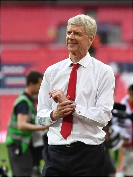 Arsene Wenger the Manager of Arsenal after the match. Arsenal 2: 1 Chelsea. FA Cup Final