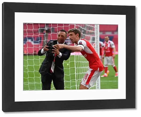 Santi Cazorla and Nacho Monreal (Arsenal)