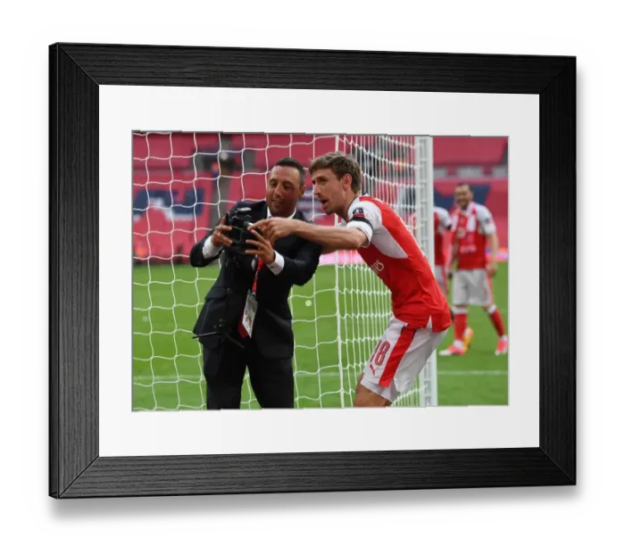 Framed Print : Santi Cazorla and Nacho Monreal (Arsenal) Framed Print : Santi Cazorla and Nacho Monreal (Arsenal)