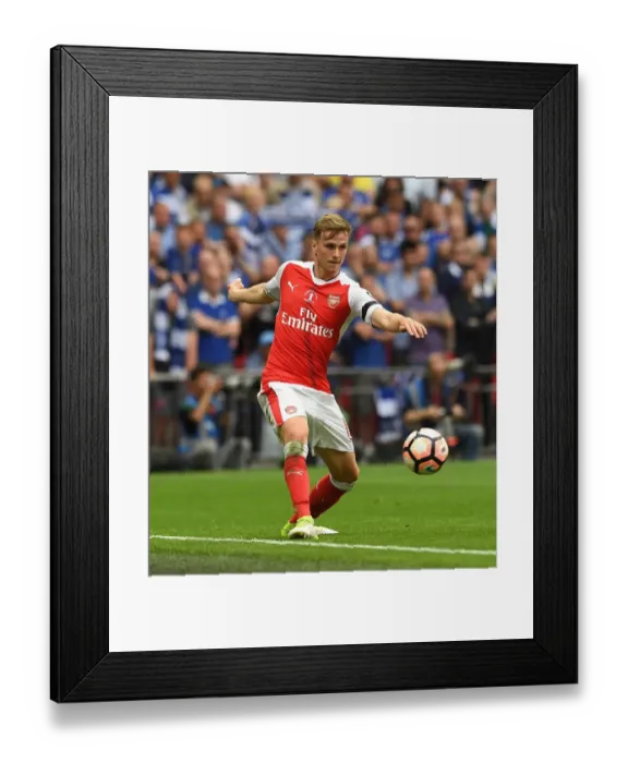 Framed Print : Rob Holding (Arsenal). Arsenal 2: 1 Chelsea. FA Cup Final. Wembley Stadium, 27  /  5  /  17
