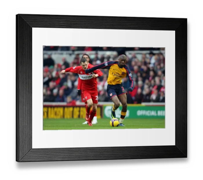Framed Print : Abou Diaby (Arsenal) Adam Johnson (Middlesbrough) Framed Print : Abou Diaby (Arsenal) Adam Johnson (Middlesbrough)