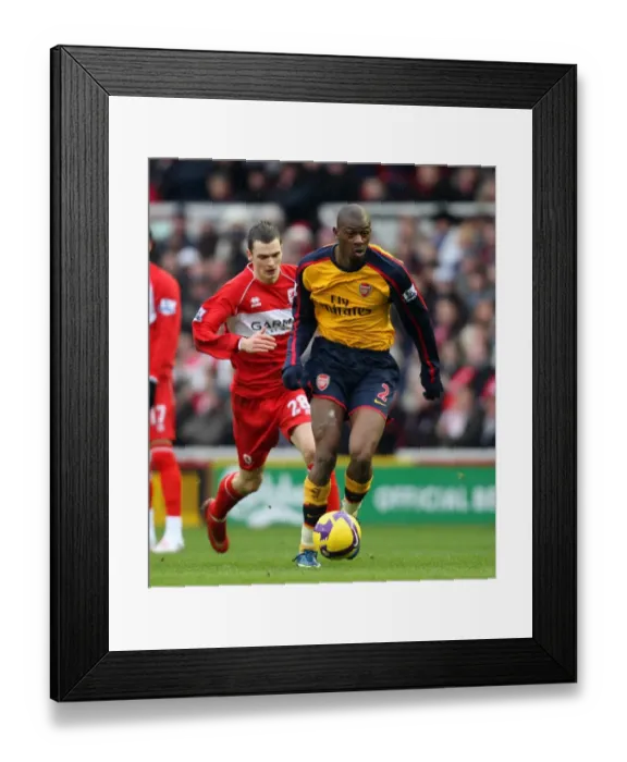 Framed Print : Diaby vs. Johnson: 1:1 Stalemate at Middlesbrough's Riverside Stadium, Premier League, 13 / 12 / 08 Framed Print : Diaby vs. Johnson: 1:1 Stalemate at Middlesbrough's Riverside Stadium, Premier League, 13 / 12 / 08