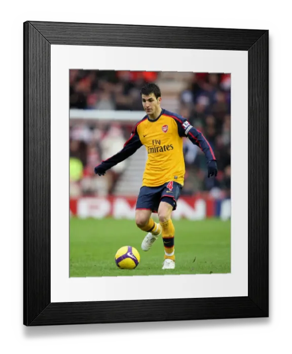 Framed Print : Cesc Fabregas in Action: Middlesbrough 1-1 Arsenal, Barclays Premier League, December 2008 Framed Print : Cesc Fabregas in Action: Middlesbrough 1-1 Arsenal, Barclays Premier League, December 2008