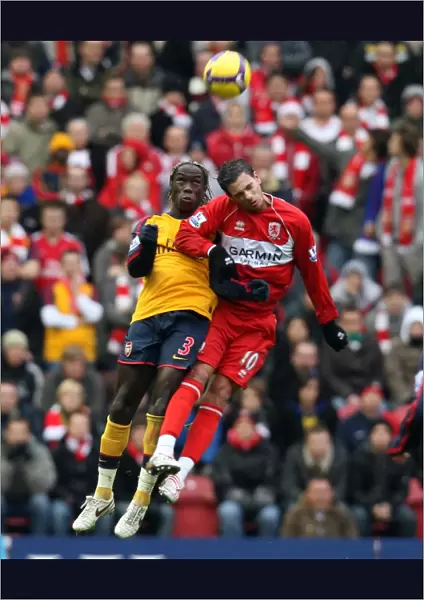 Bacary Sagna (Arsenal) Jeremie Aliadiere (Middlesbrough)