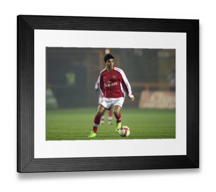 Framed Print : Arsenal's Eduardo Scores Brace: 2-0 Victory Over Portsmouth Reserves in Barclays Premier Reserve League