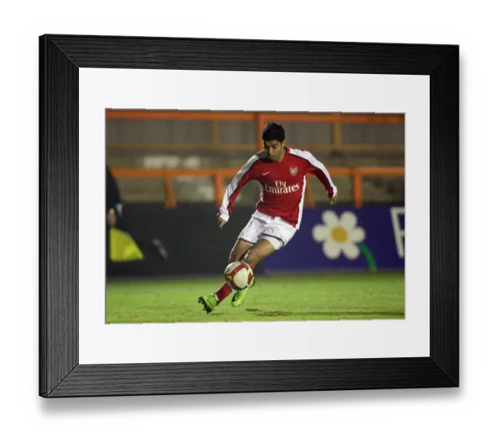 Framed Print : Arsenal's Eduardo Scores Brace: 2-0 Victory Over Portsmouth Reserves in Barclays Premier Reserve League