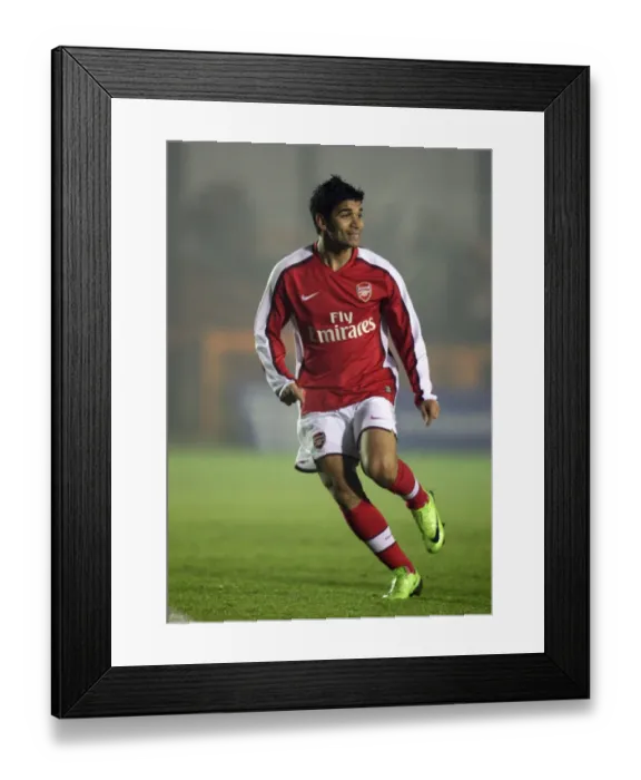 Framed Print : Arsenal's Eduardo Scores Double: 2-0 Victory Over Portsmouth Reserves in Barclays Premier Reserve League