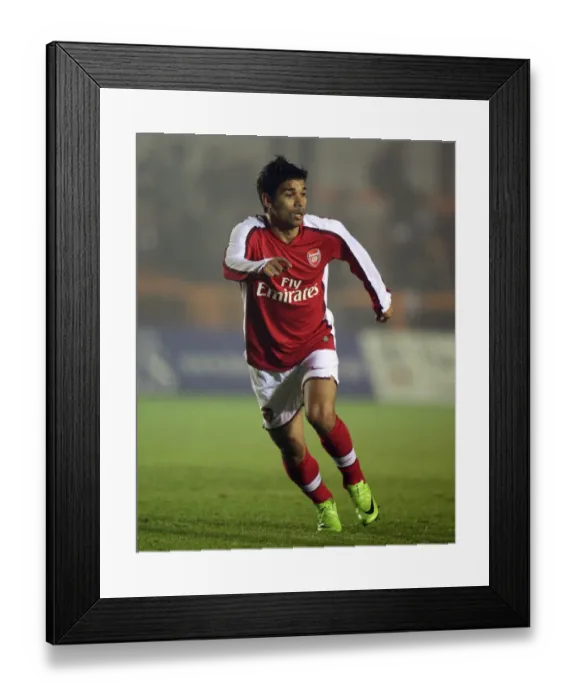Framed Print : Arsenal's Eduardo Scores Brace in 2:0 Reserve League Victory over Portsmouth