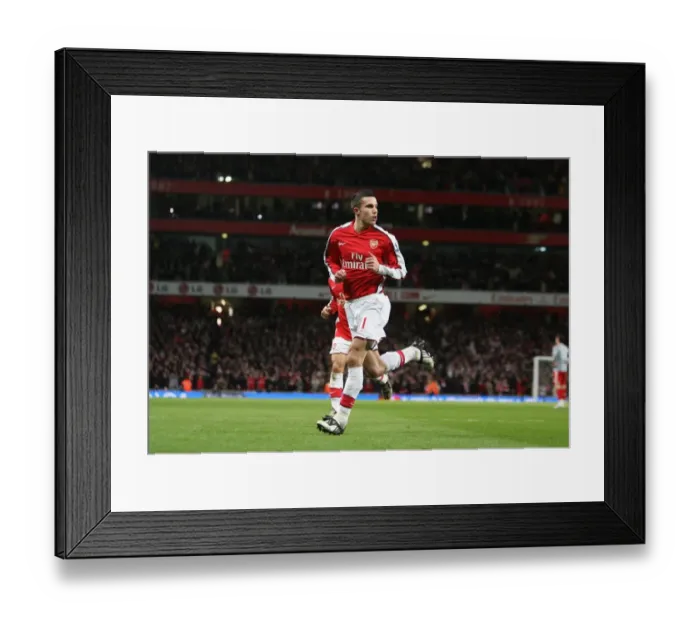 Framed Print : Van Persie's Thrilling Goal: Arsenal vs Liverpool, 2008 Framed Print : Van Persie's Thrilling Goal: Arsenal vs Liverpool, 2008