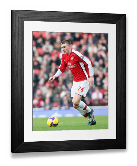 Framed Print : Arsenal's Nicklas Bendtner Scores the Only Goal in 1:0 Victory over Portsmouth in the Barclays Premier League at Emirates Stadium (December 28, 2008) Framed Print : Arsenal's Nicklas Bendtner Scores the Only Goal in 1:0 Victory over Portsmouth in the Barclays Premier League at Emirates Stadium (December 28, 2008)