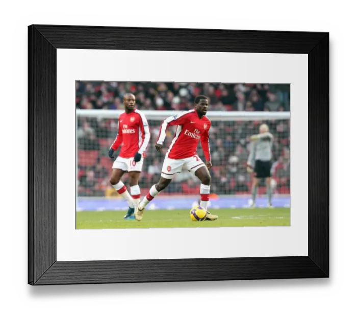 Framed Print : Emmanuel Eboue's Victory: Arsenal 1-0 Portsmouth, Barclays Premier League, 28 / 12 / 08