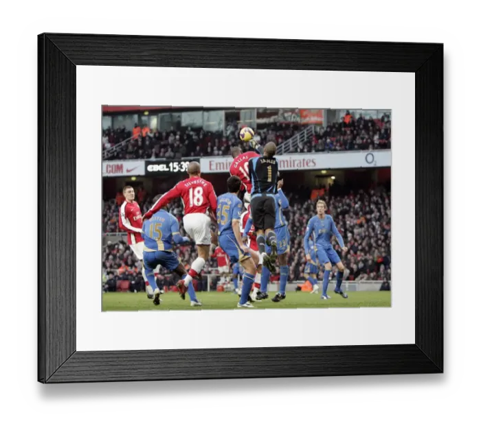 Framed Print : William Gallas scores Arsenals goal beating David James