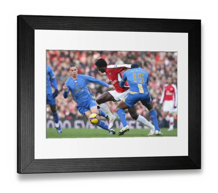 Framed Print : Adebayor Scores the Winner: Arsenal 1-0 Portsmouth, 2008 Premier League Framed Print : Adebayor Scores the Winner: Arsenal 1-0 Portsmouth, 2008 Premier League