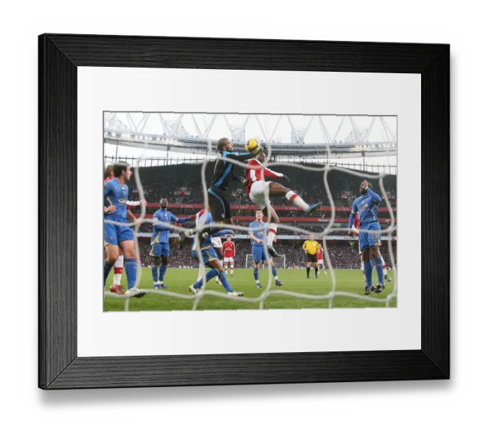 Framed Print : Gallas's Stunner: Arsenal Takes the Lead vs. Portsmouth (2008) Framed Print : Gallas's Stunner: Arsenal Takes the Lead vs. Portsmouth (2008)